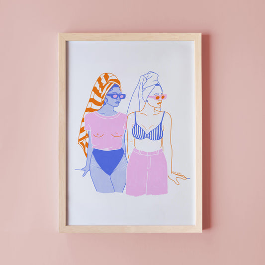 BEACH DAY - ART PRINT