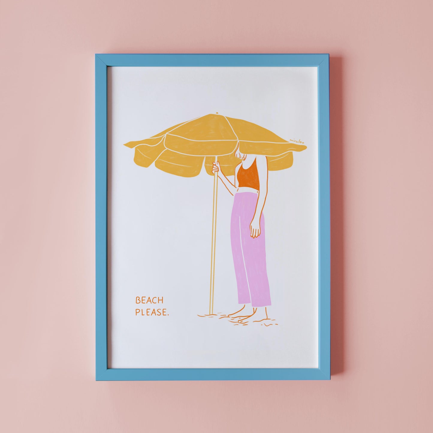 BEACH PLEASE - KUNSTDRUCK