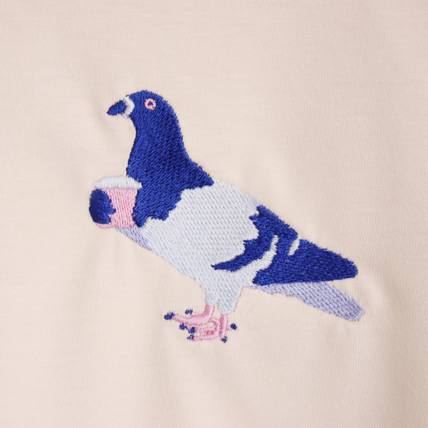 BERLIN CITY PIGEON, KAFFEE, WEISS - UNISEX T-SHIRT STICK