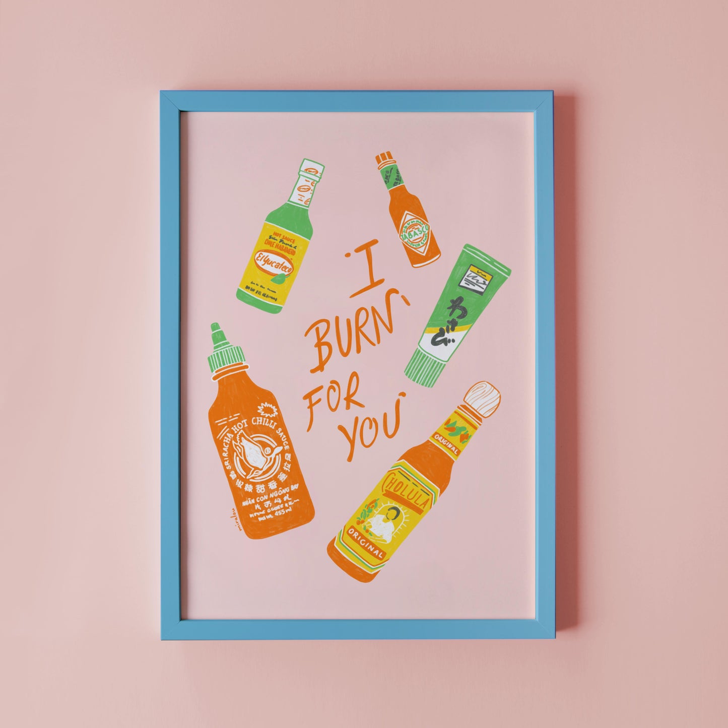 BURN FOR YOU - KUNSTDRUCK