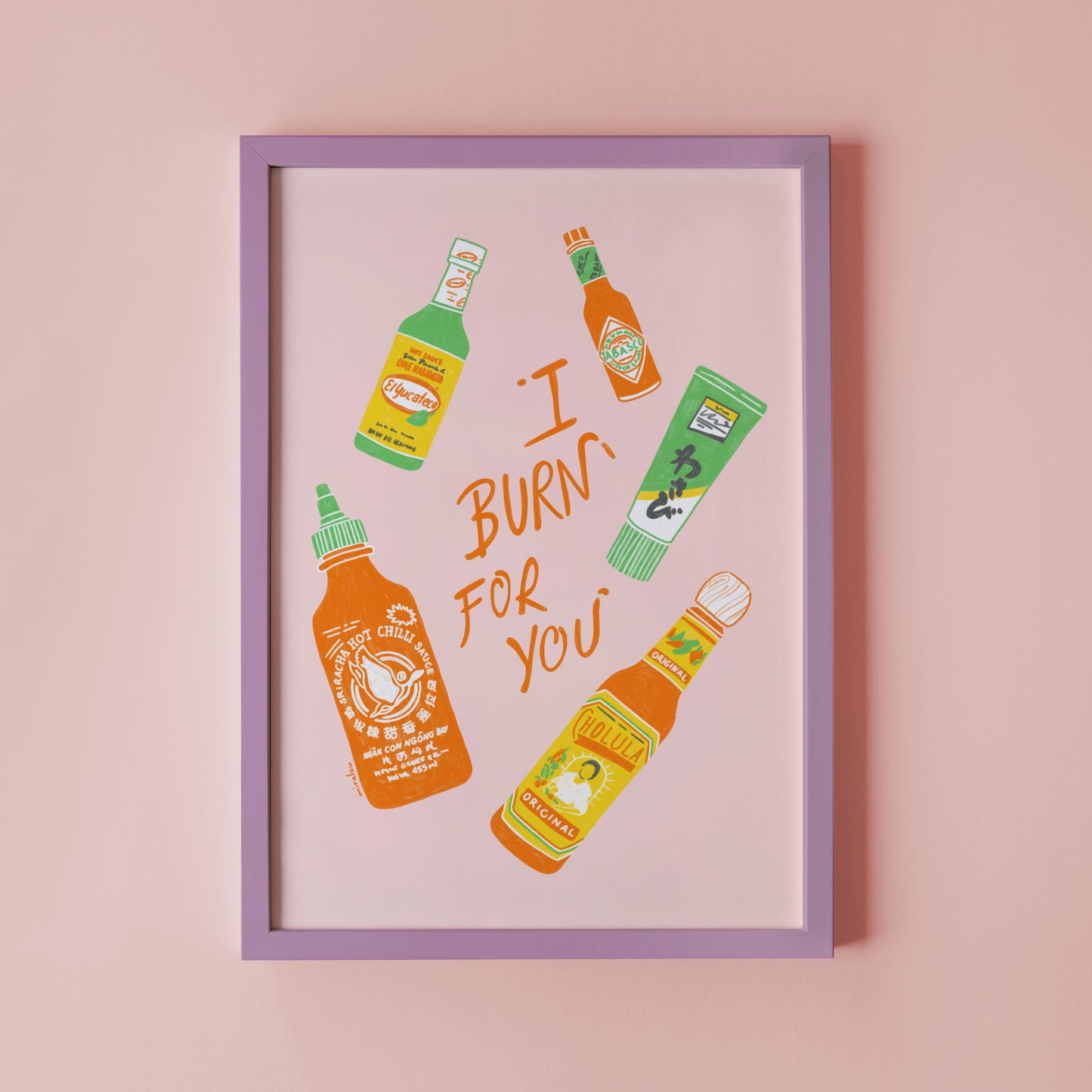BURN FOR YOU - KUNSTDRUCK