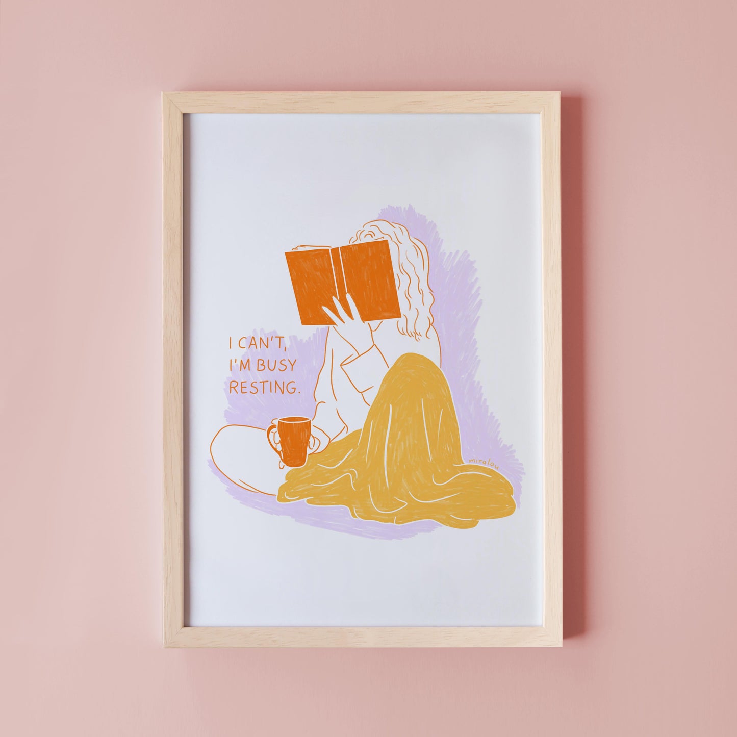 BUSY RESTING - ART PRINT