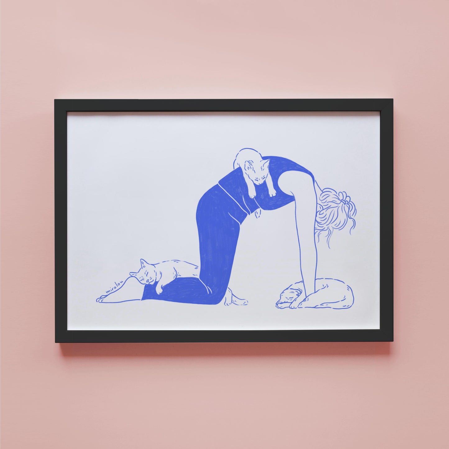 CAT POSE - ART PRINT