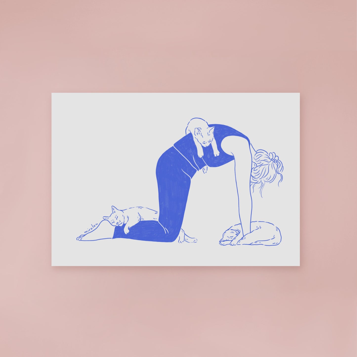 CAT POSE - ART PRINT