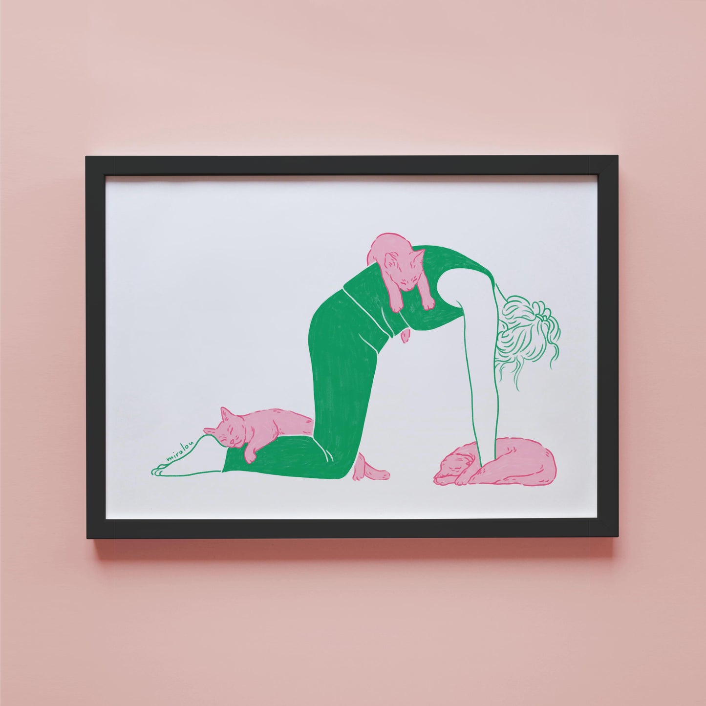 CAT POSE - ART PRINT