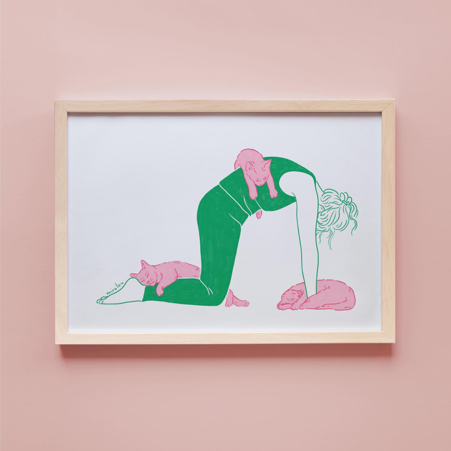 CAT POSE - ART PRINT