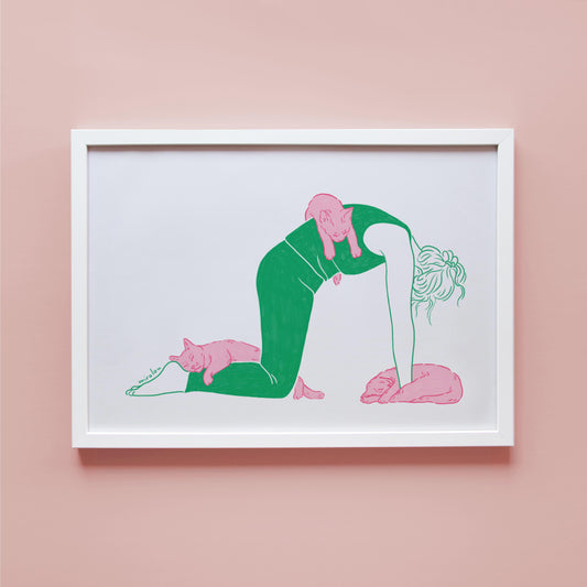 CAT POSE - ART PRINT
