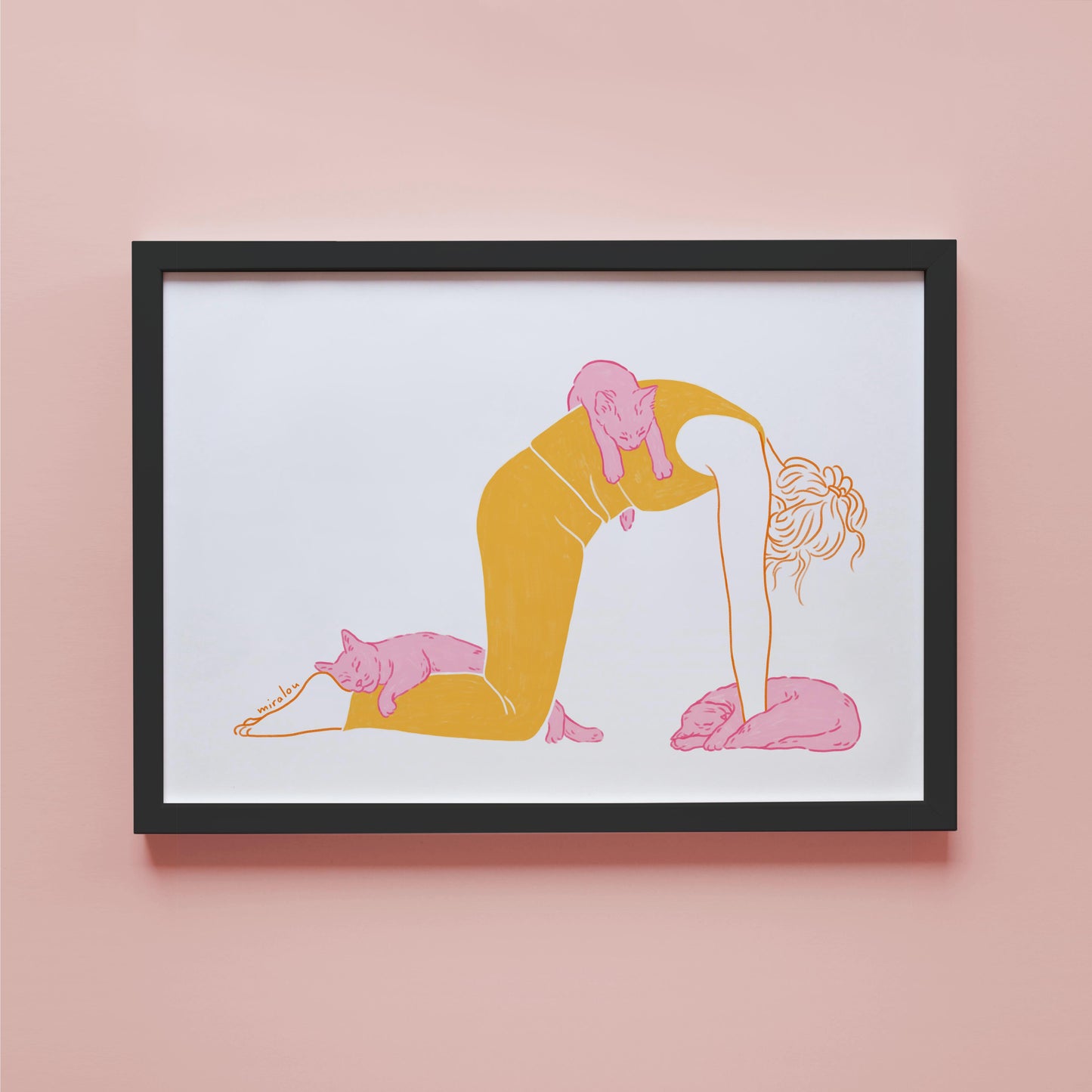 CAT POSE - ART PRINT
