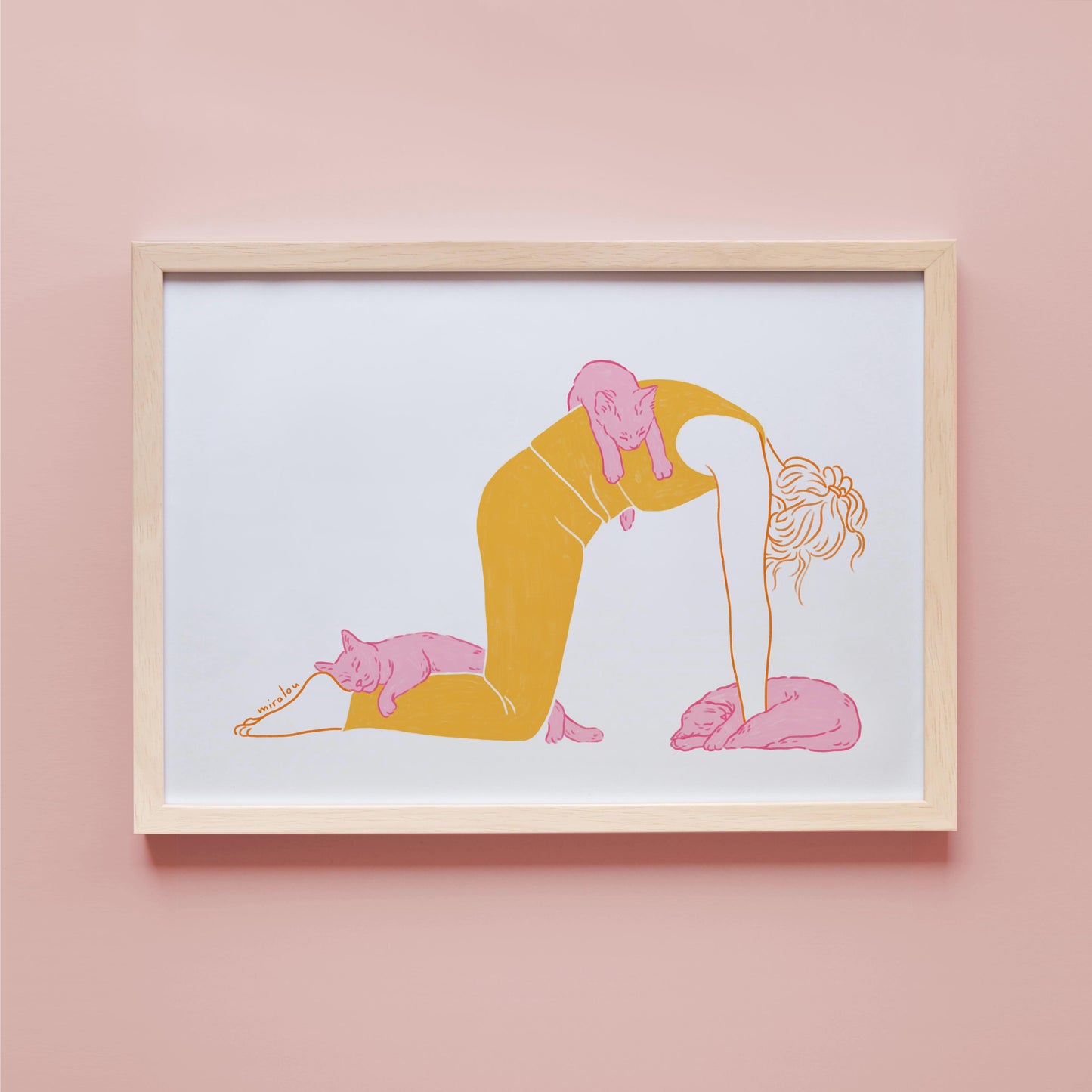CAT POSE - ART PRINT