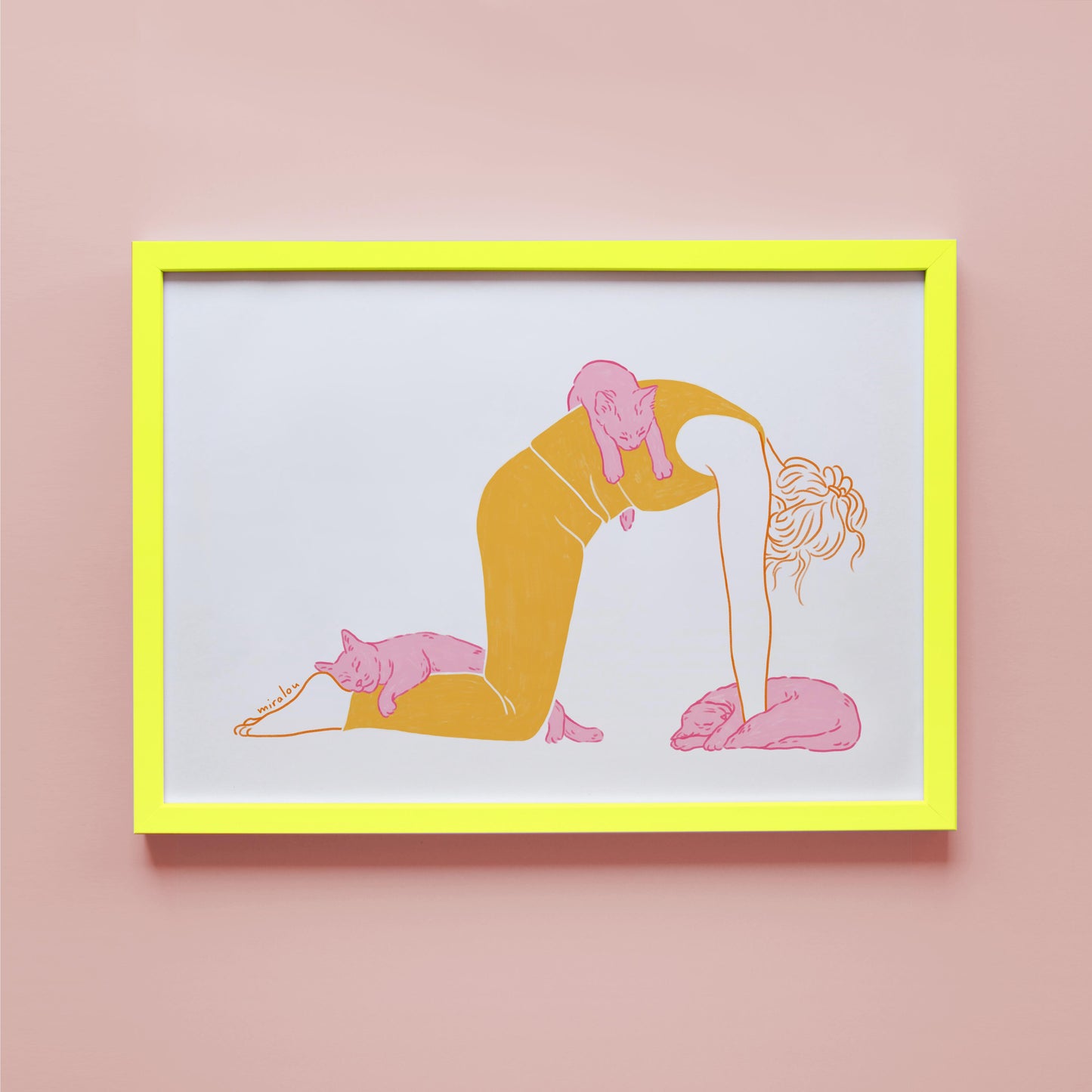 CAT POSE - ART PRINT