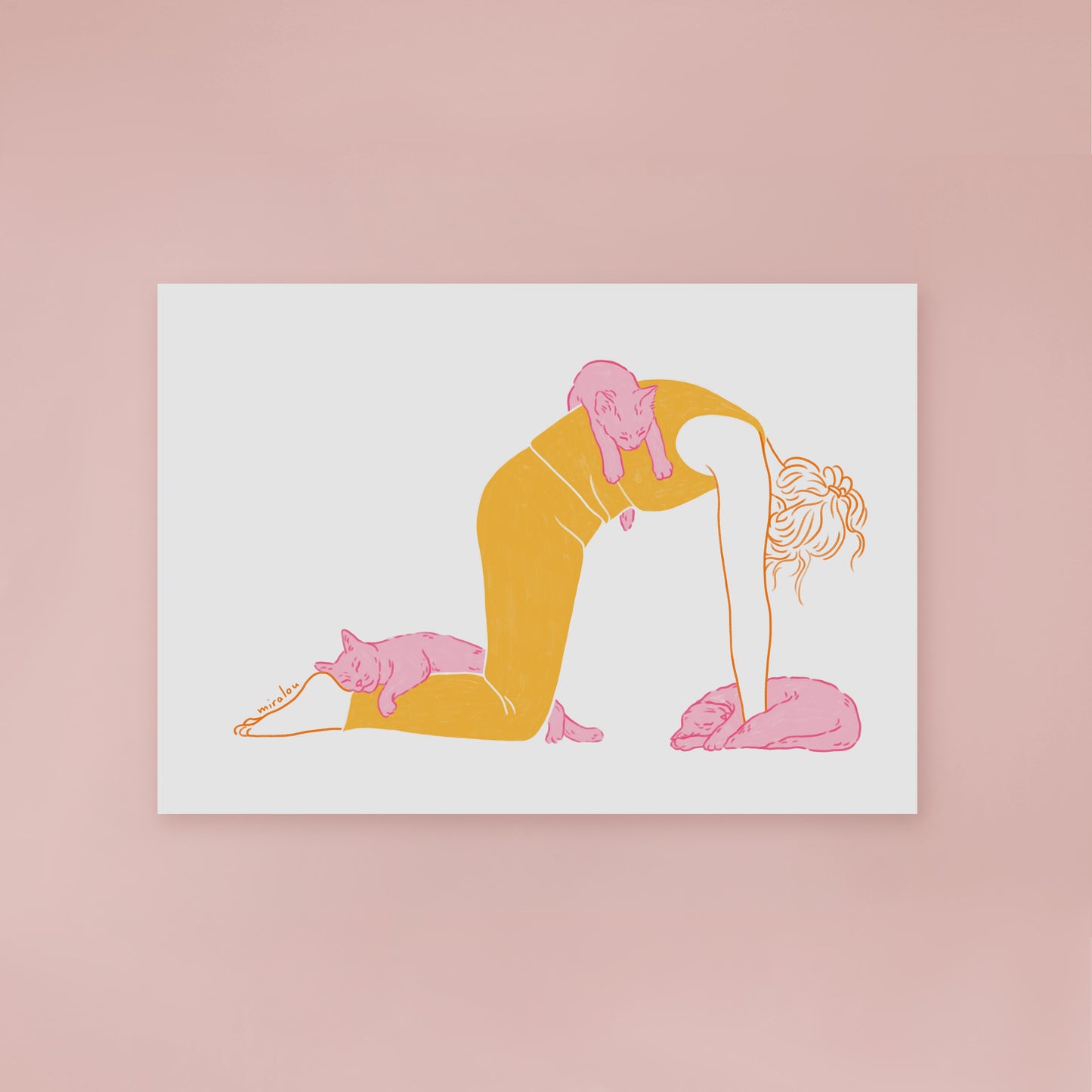 CAT POSE - ART PRINT
