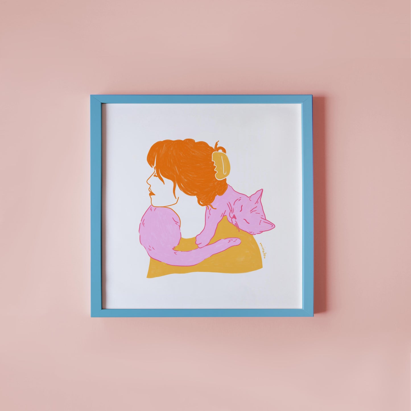 CAT SCARF - KUNSTDRUCK