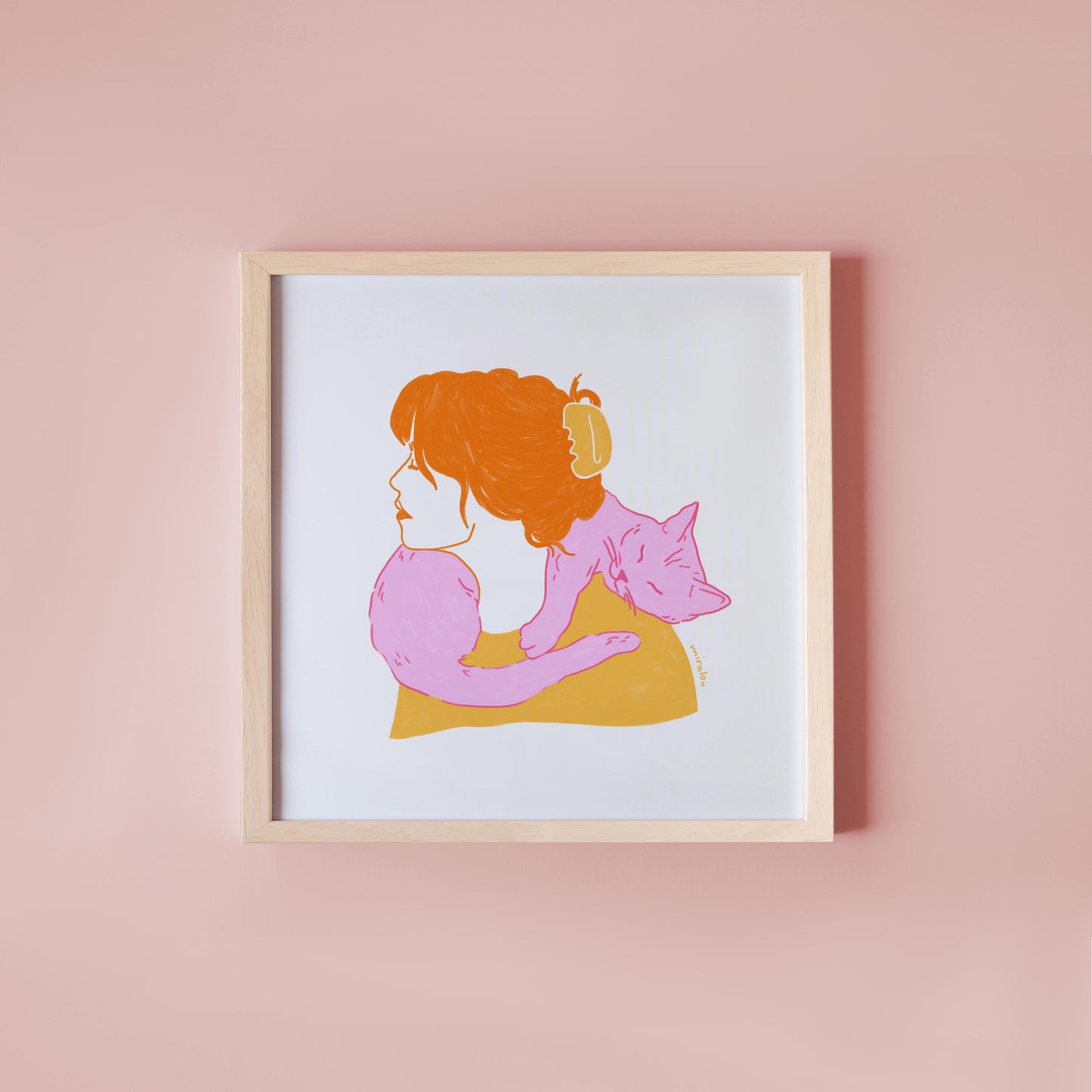 CAT SCARF - KUNSTDRUCK