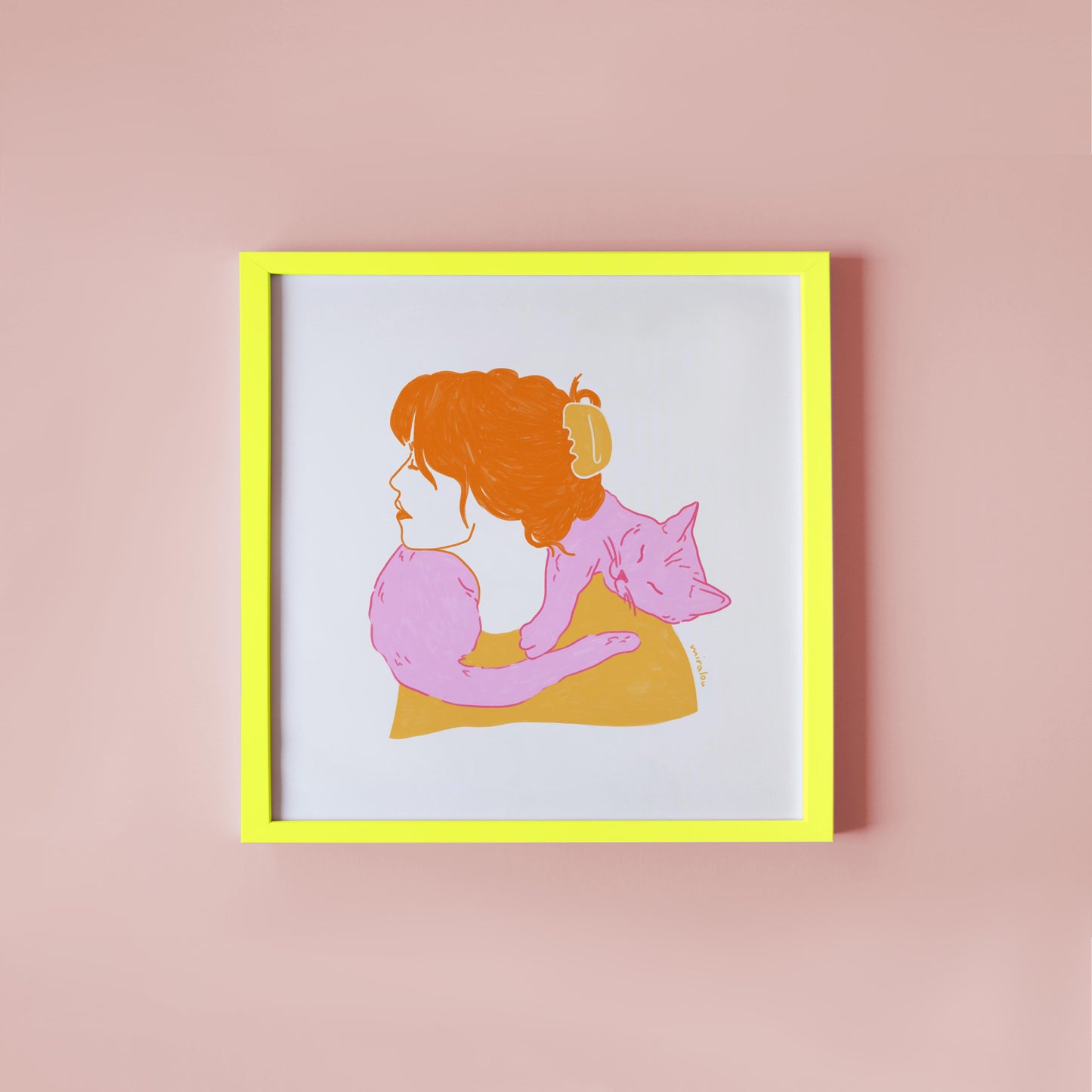 CAT SCARF - KUNSTDRUCK