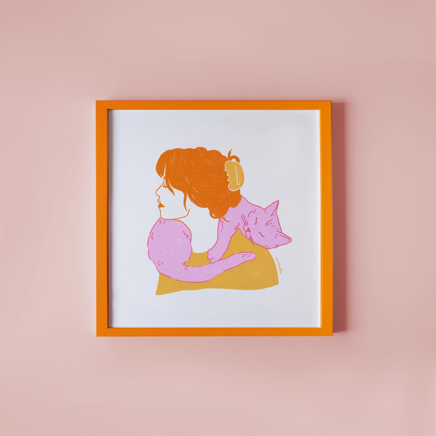 CAT SCARF - KUNSTDRUCK