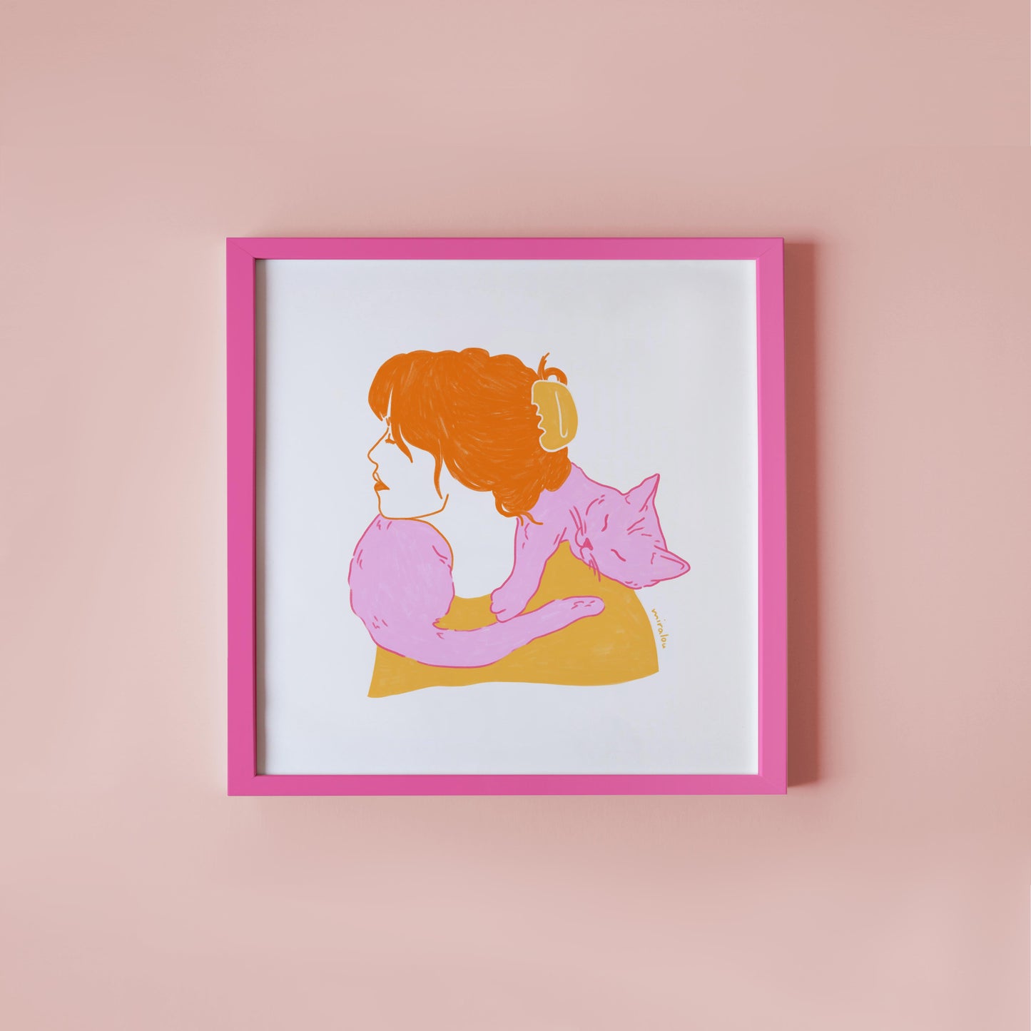 CAT SCARF - KUNSTDRUCK