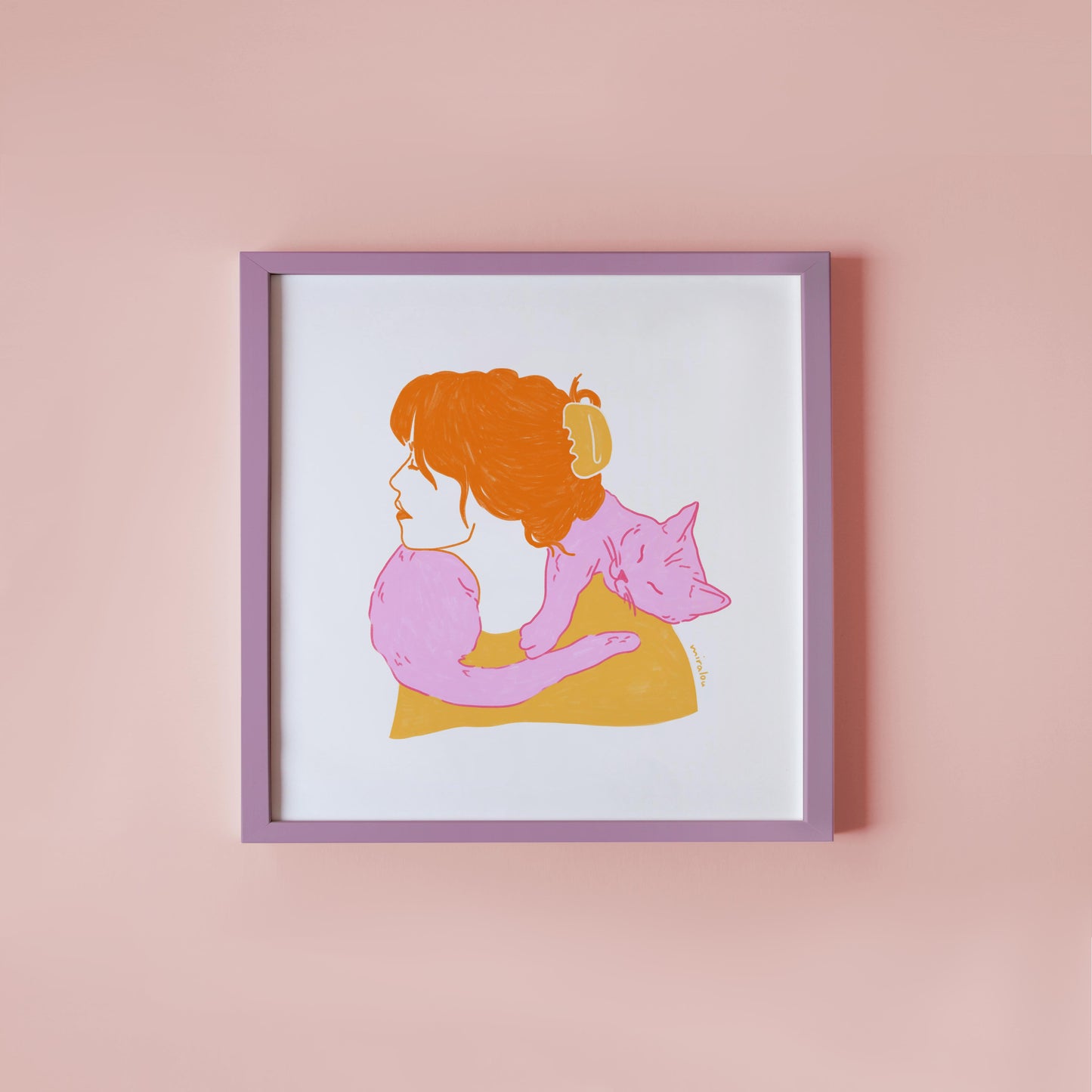 CAT SCARF - KUNSTDRUCK