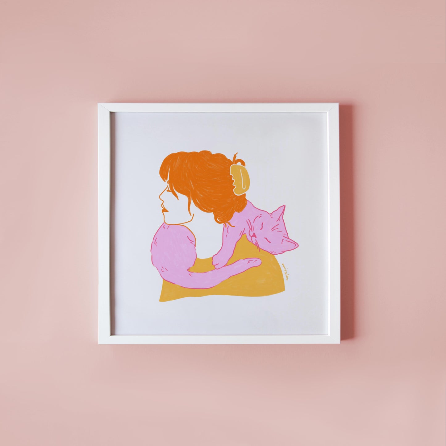 CAT SCARF - KUNSTDRUCK