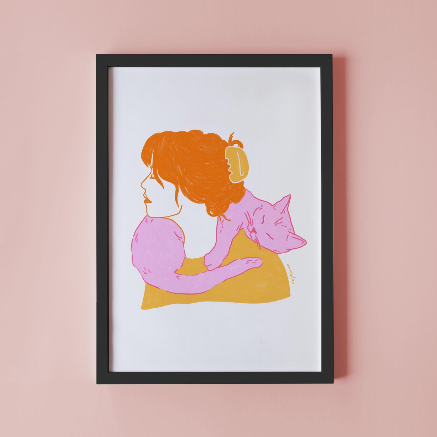 CAT SCARF - KUNSTDRUCK