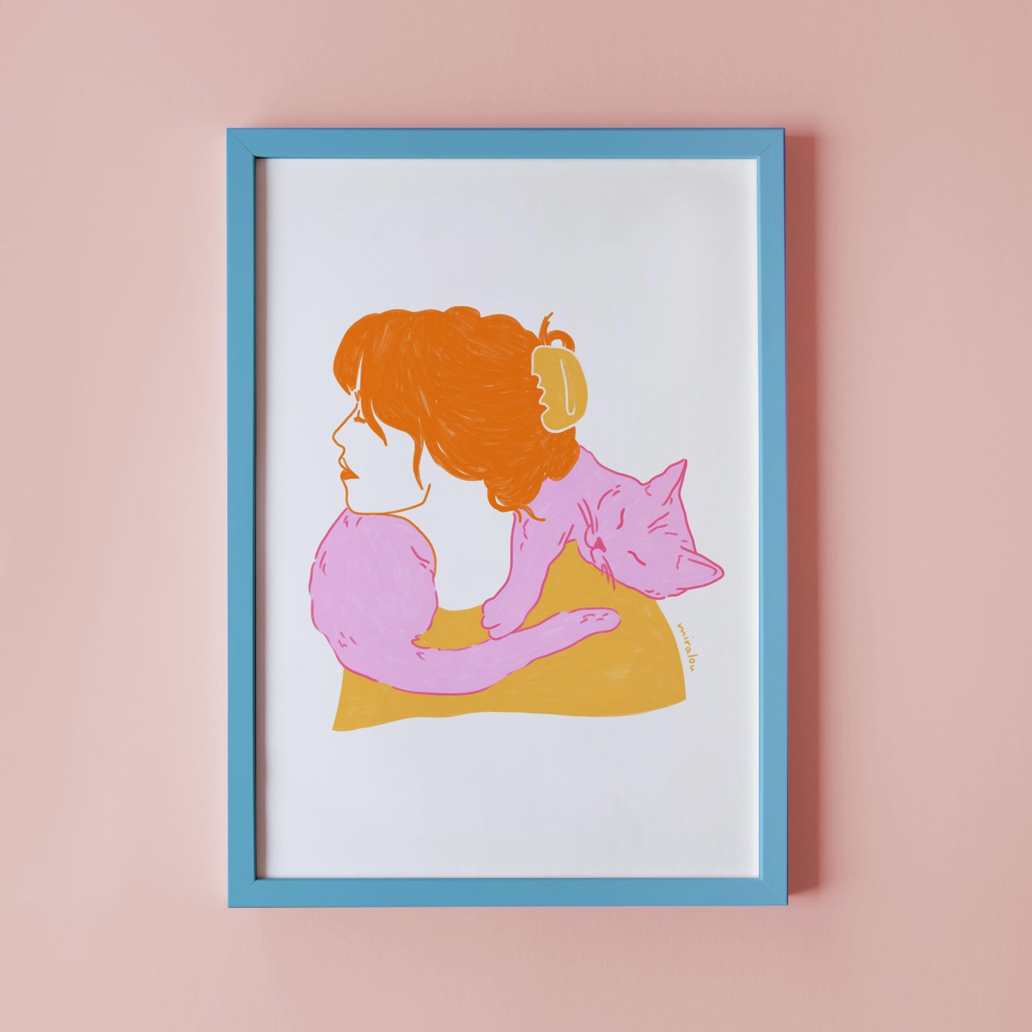 CAT SCARF - KUNSTDRUCK