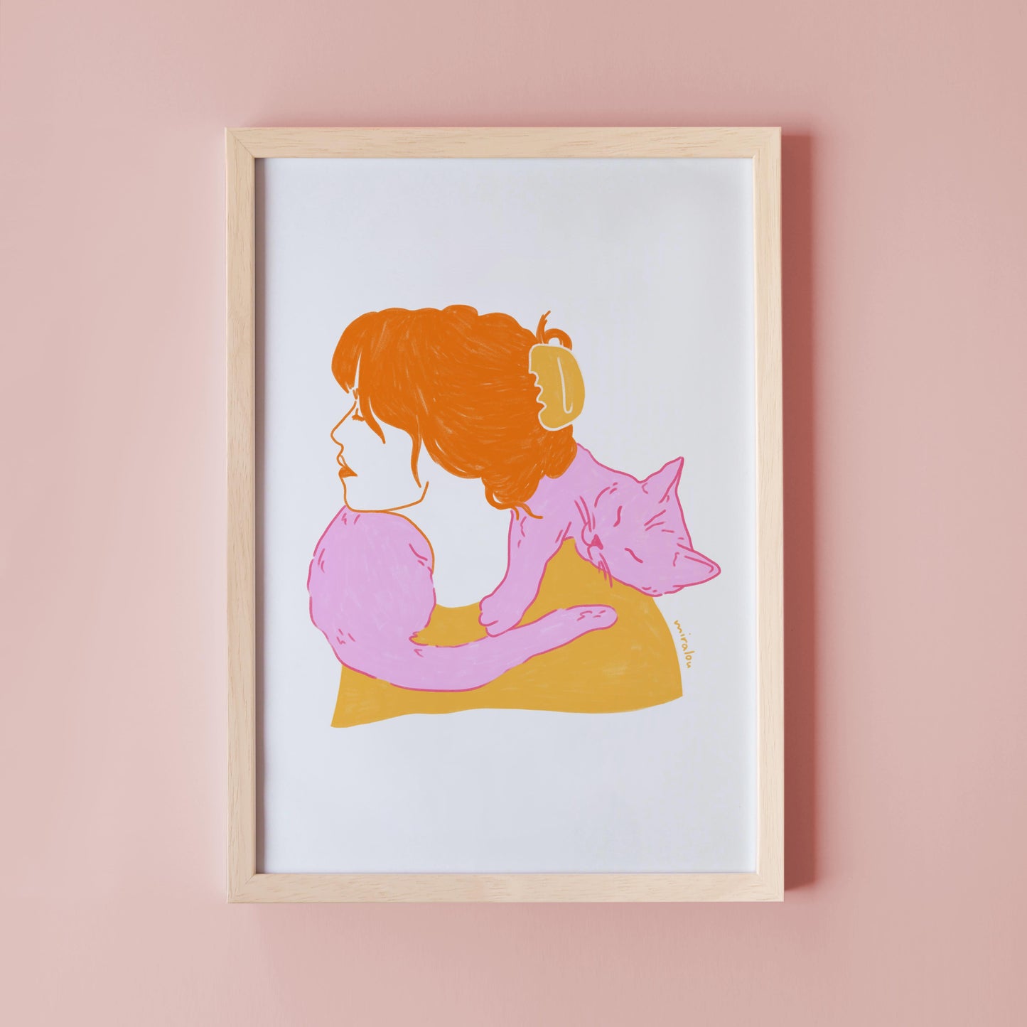 CAT SCARF - KUNSTDRUCK