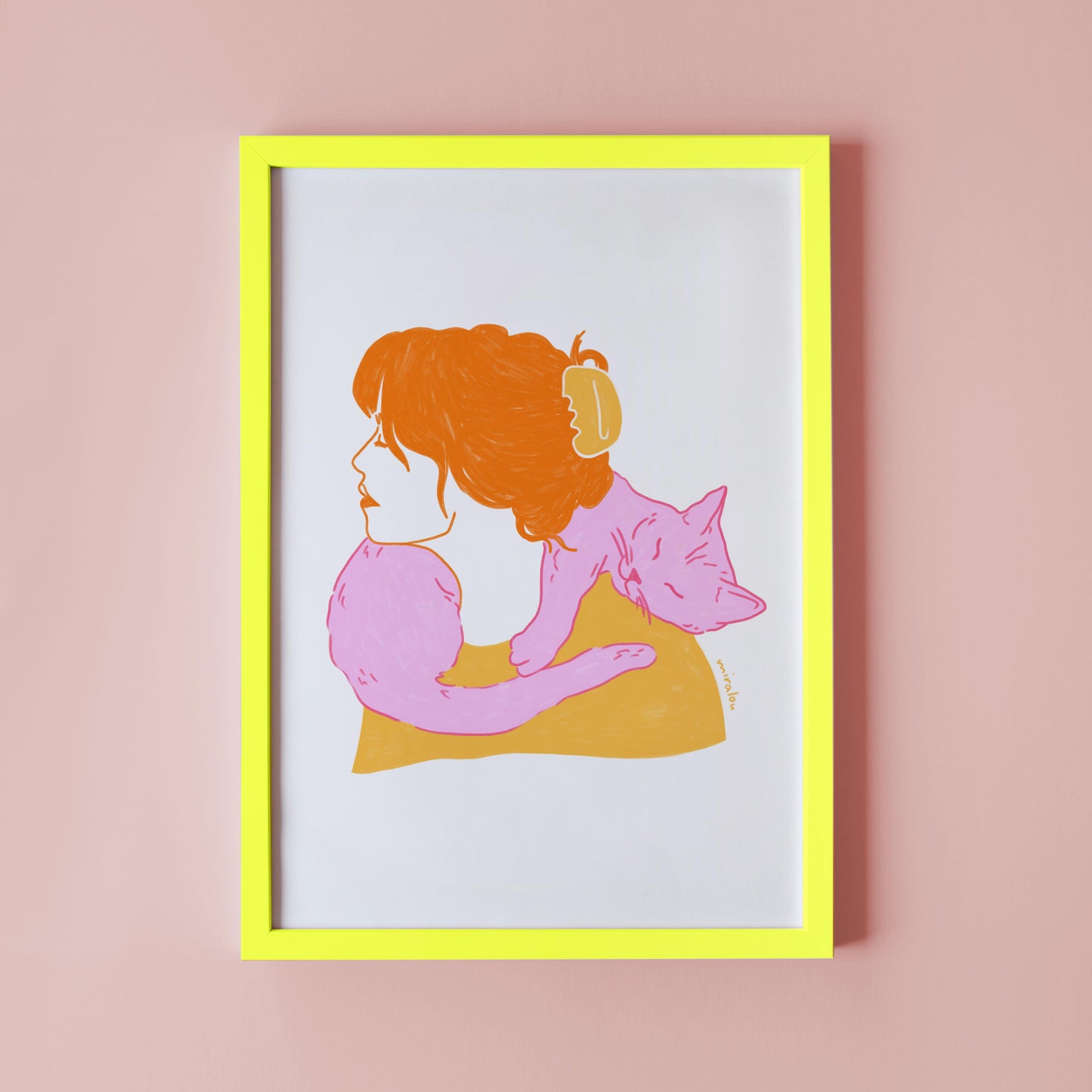 CAT SCARF - KUNSTDRUCK