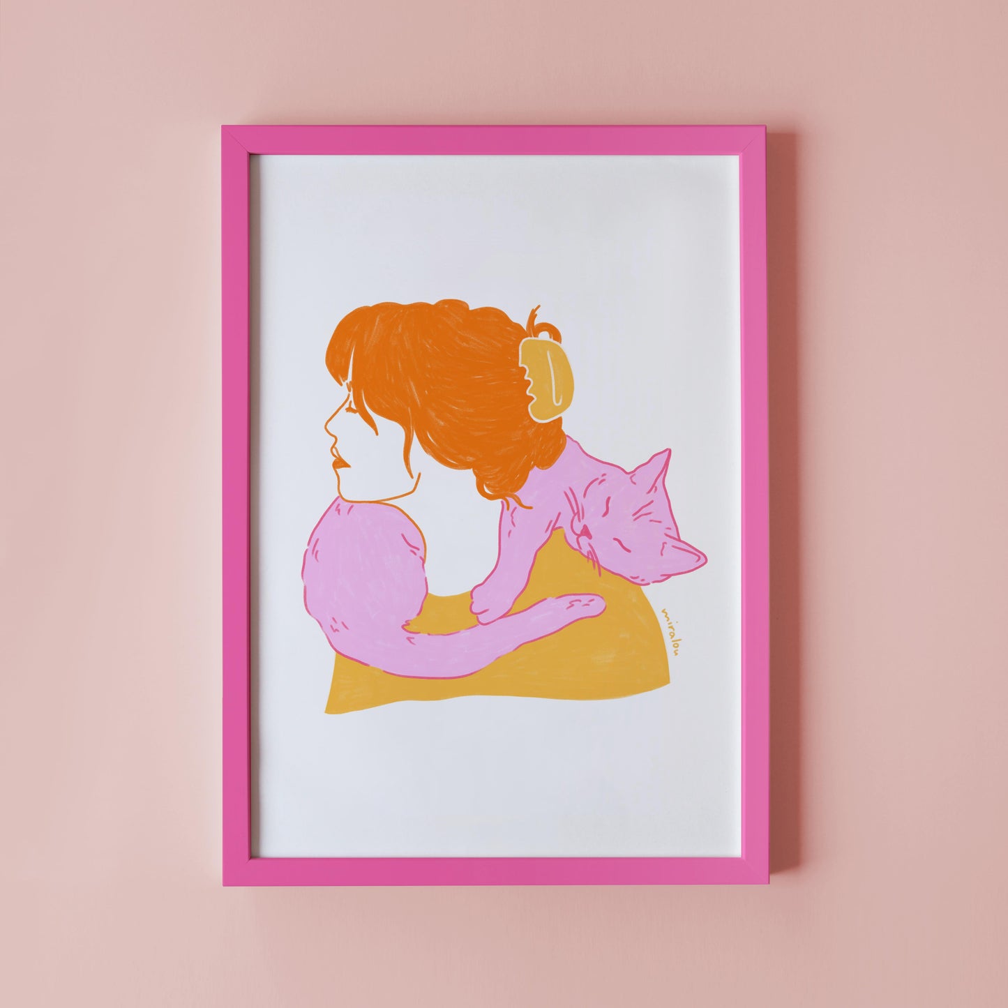 CAT SCARF - KUNSTDRUCK