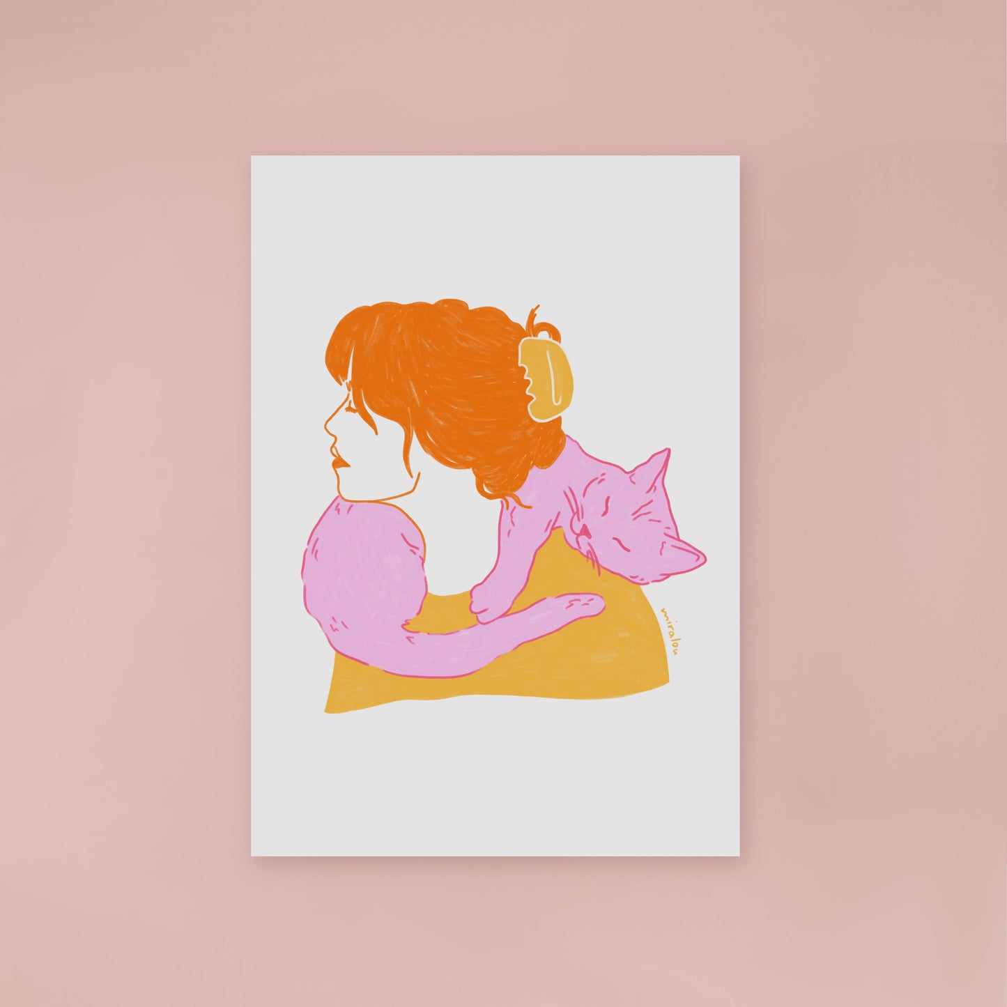 CAT SCARF - KUNSTDRUCK