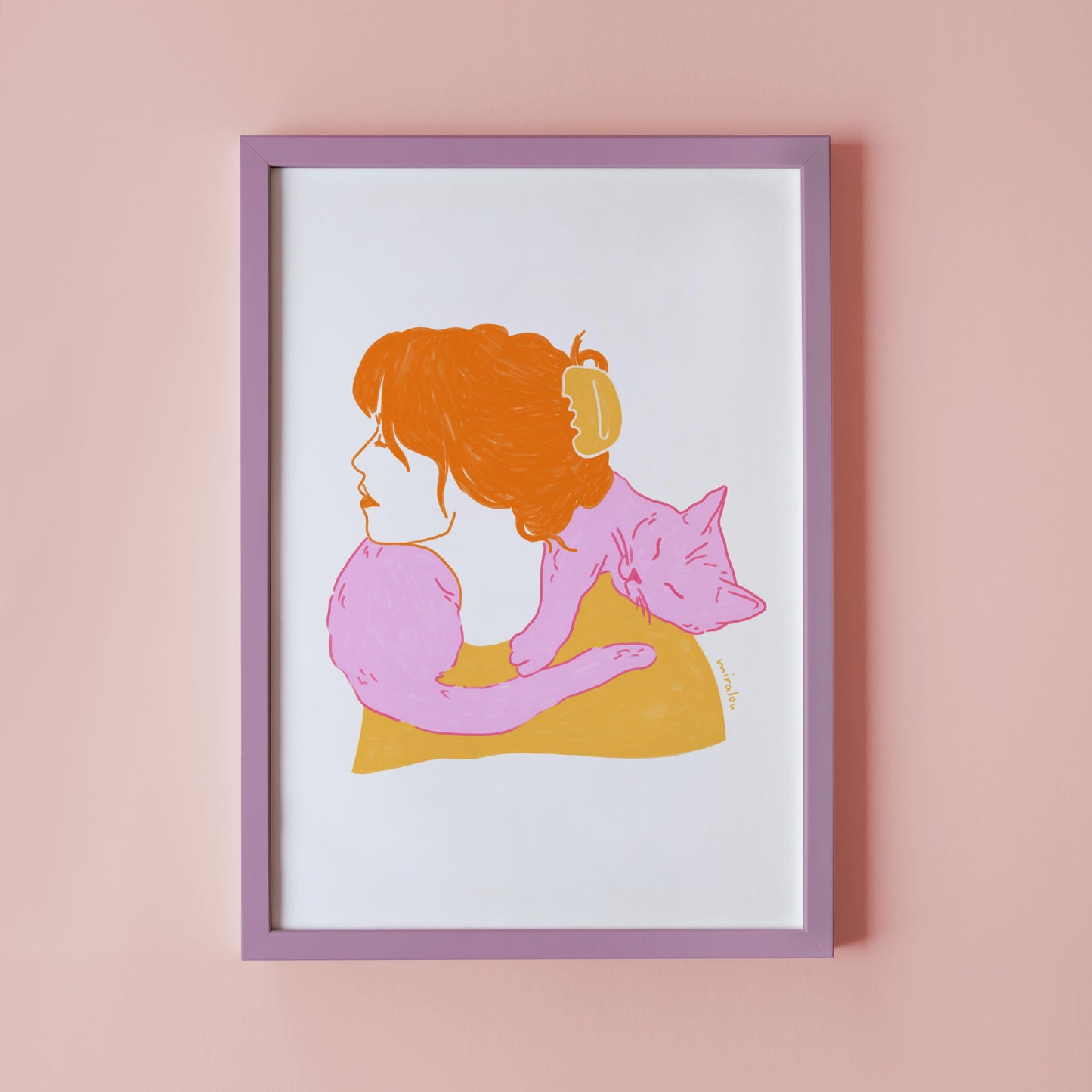 CAT SCARF - KUNSTDRUCK