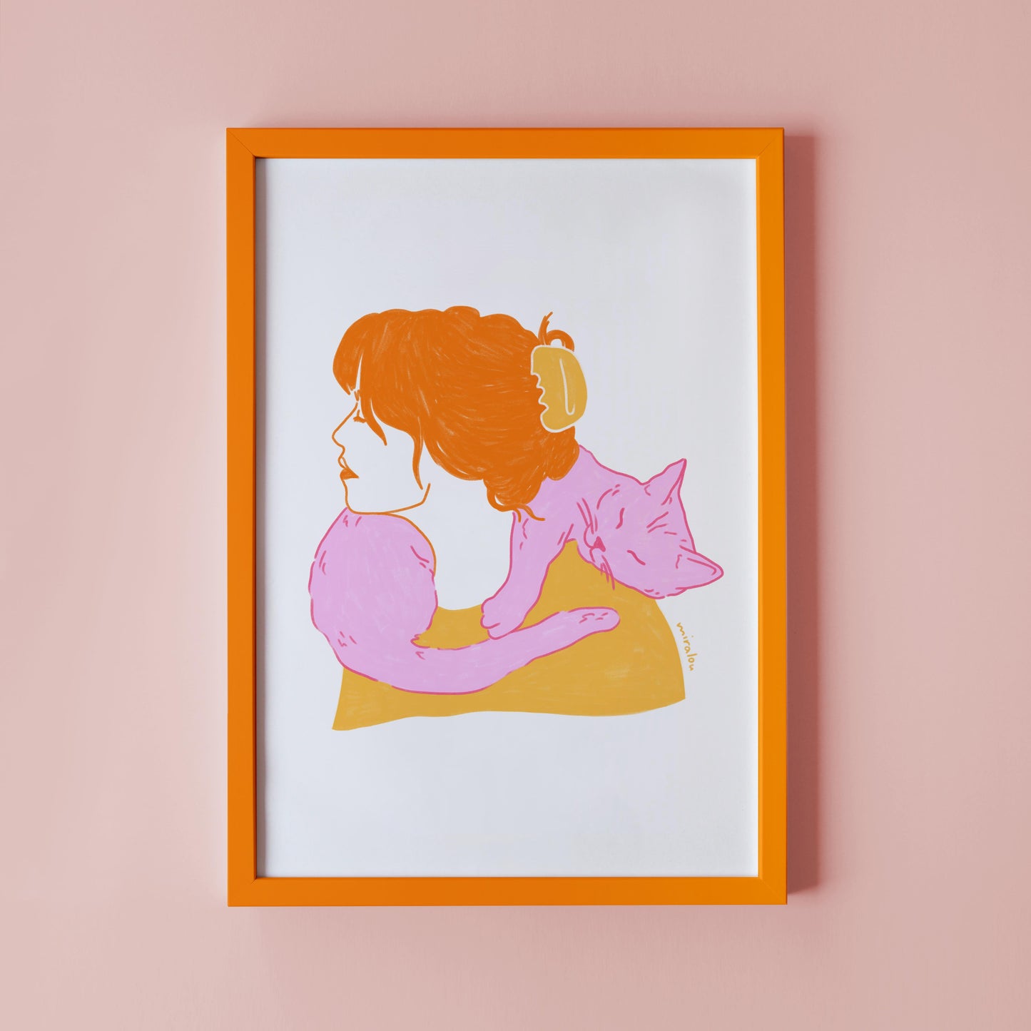 CAT SCARF - KUNSTDRUCK