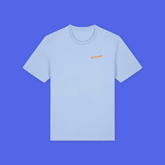 HEATWAVE, BLUE - UNISEX SCREEN-PRINTED T-SHIRT