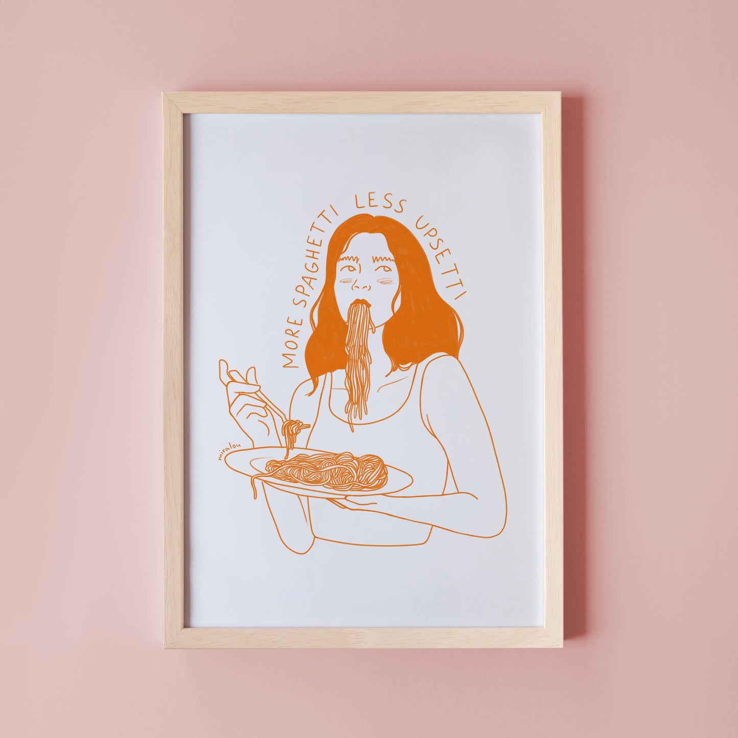 MORE SPAGHETTI – ART PRINT