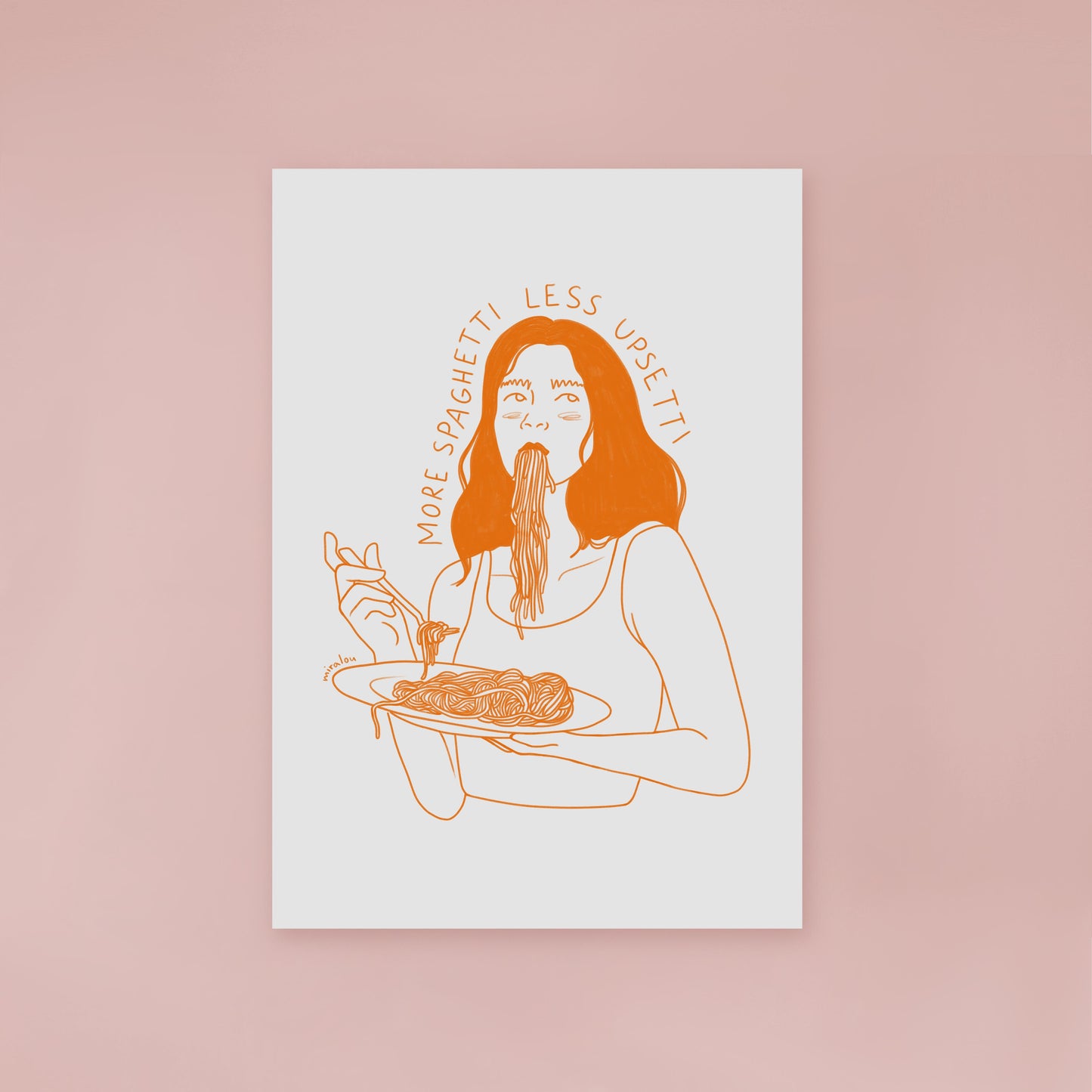 MORE SPAGHETTI – ART PRINT