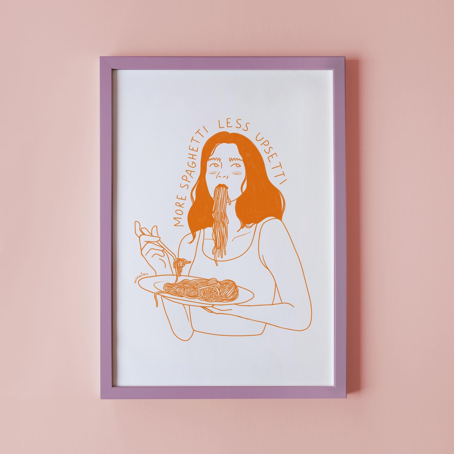 MORE SPAGHETTI – ART PRINT
