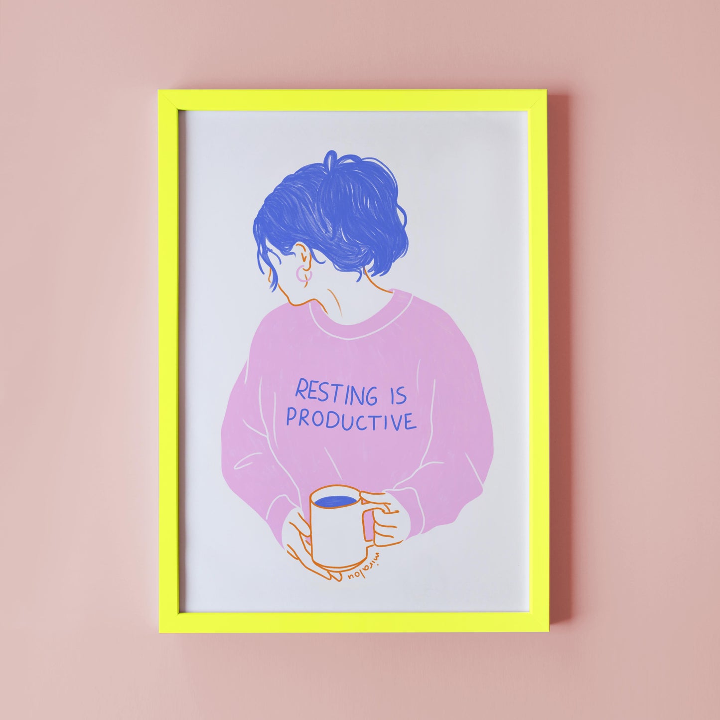 RESTING IS PRODUCTIVE – ART PRINT
