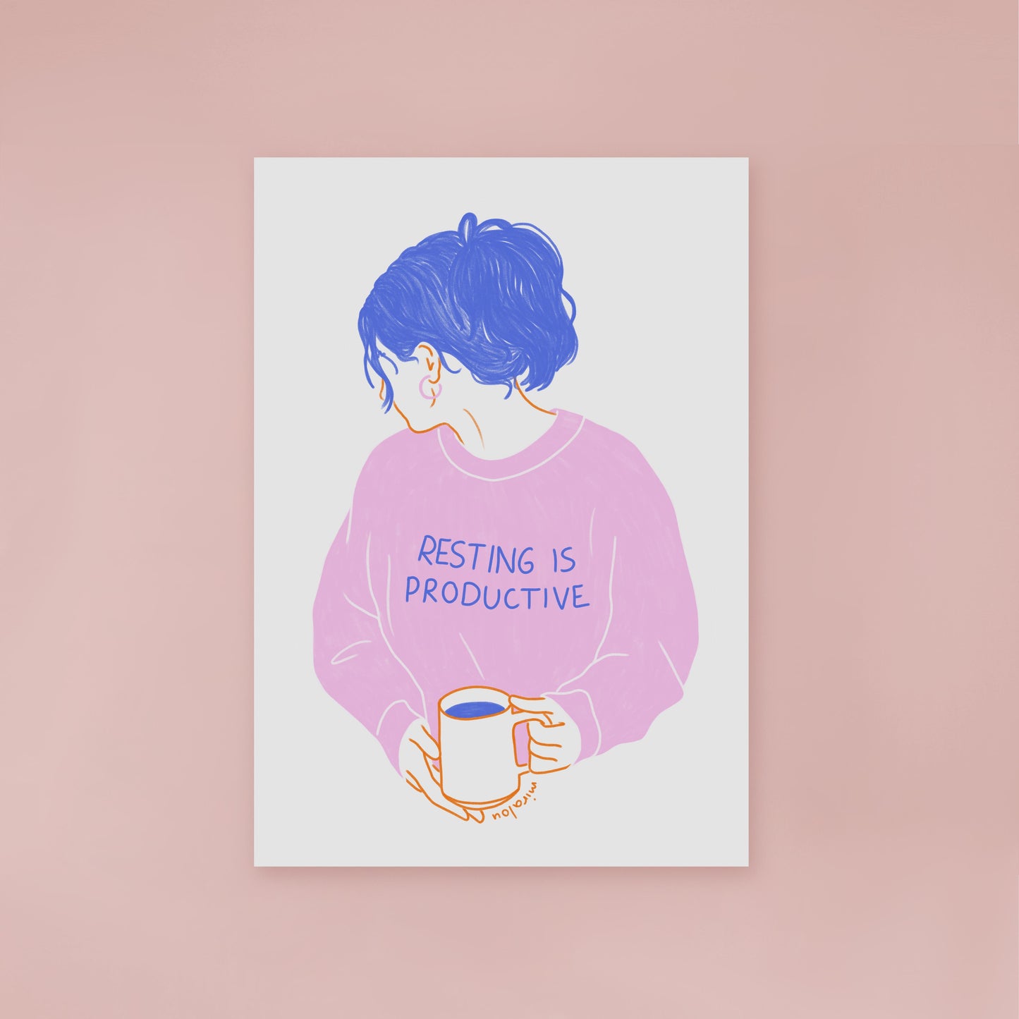 RESTING IS PRODUCTIVE – ART PRINT