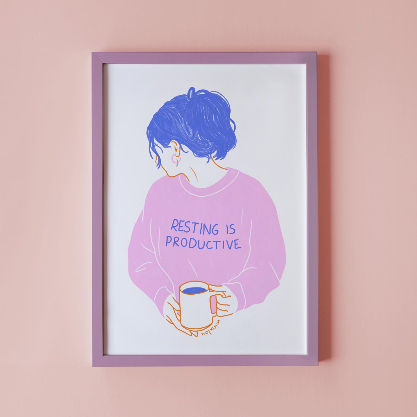 RESTING IS PRODUCTIVE – ART PRINT
