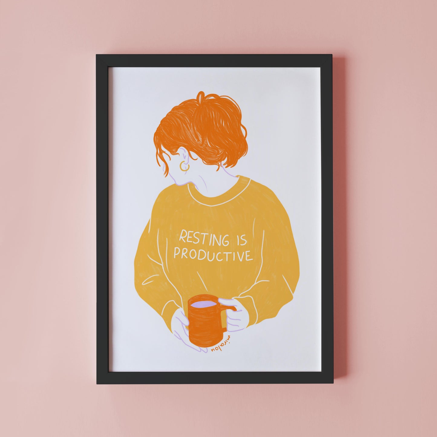 RESTING IS PRODUCTIVE – ART PRINT