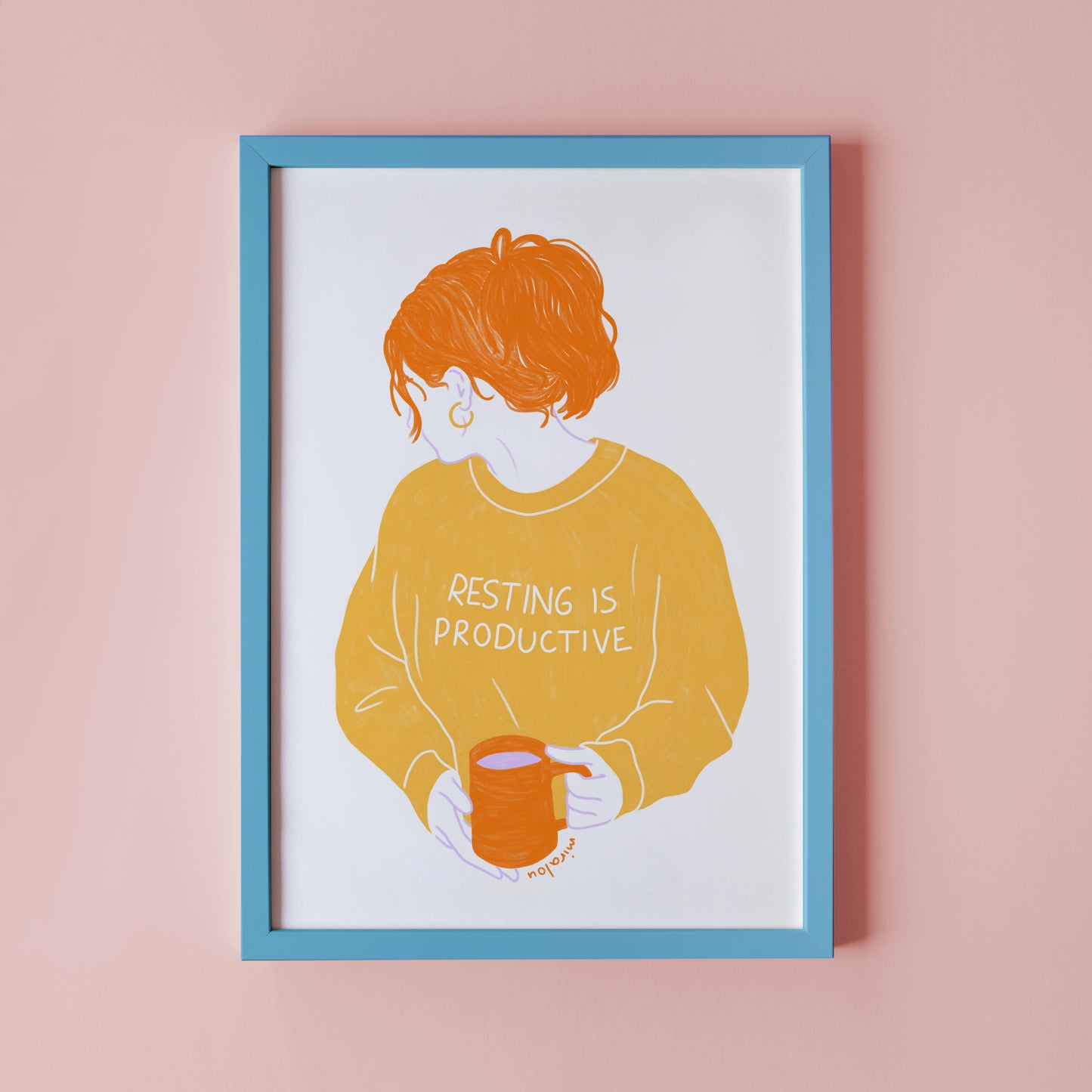 RESTING IS PRODUCTIVE – ART PRINT