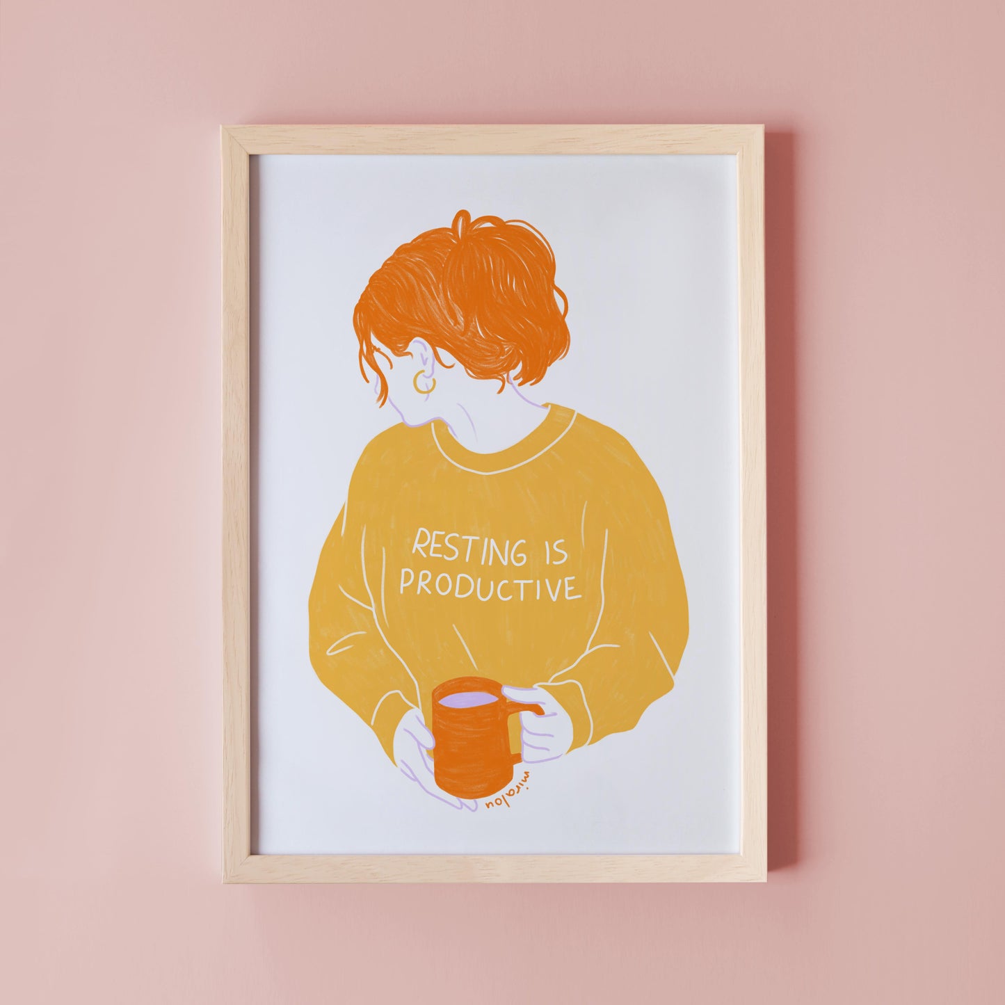 RESTING IS PRODUCTIVE – ART PRINT