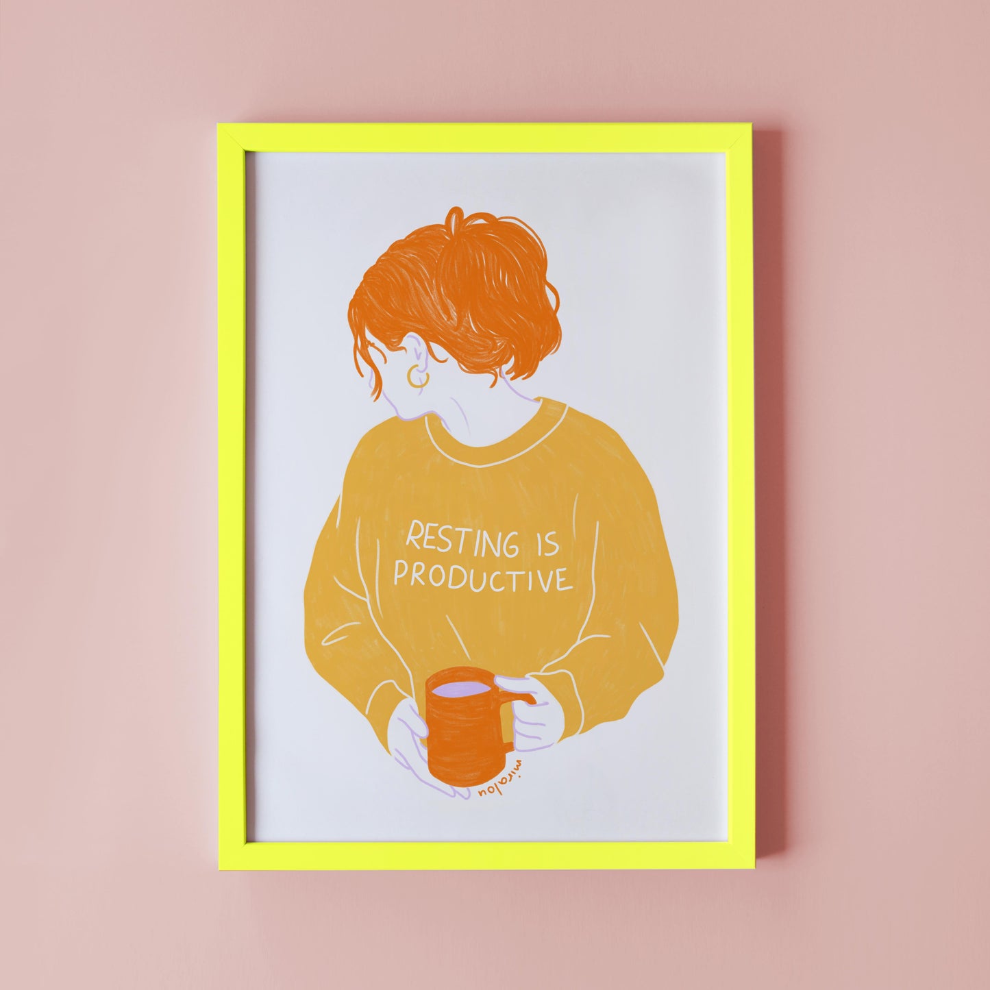 RESTING IS PRODUCTIVE – ART PRINT