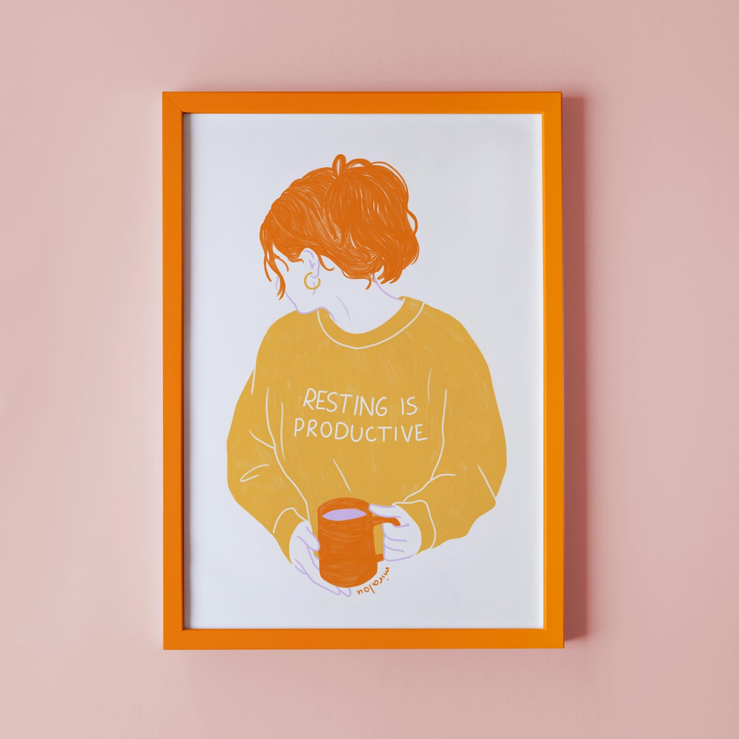 RESTING IS PRODUCTIVE – ART PRINT