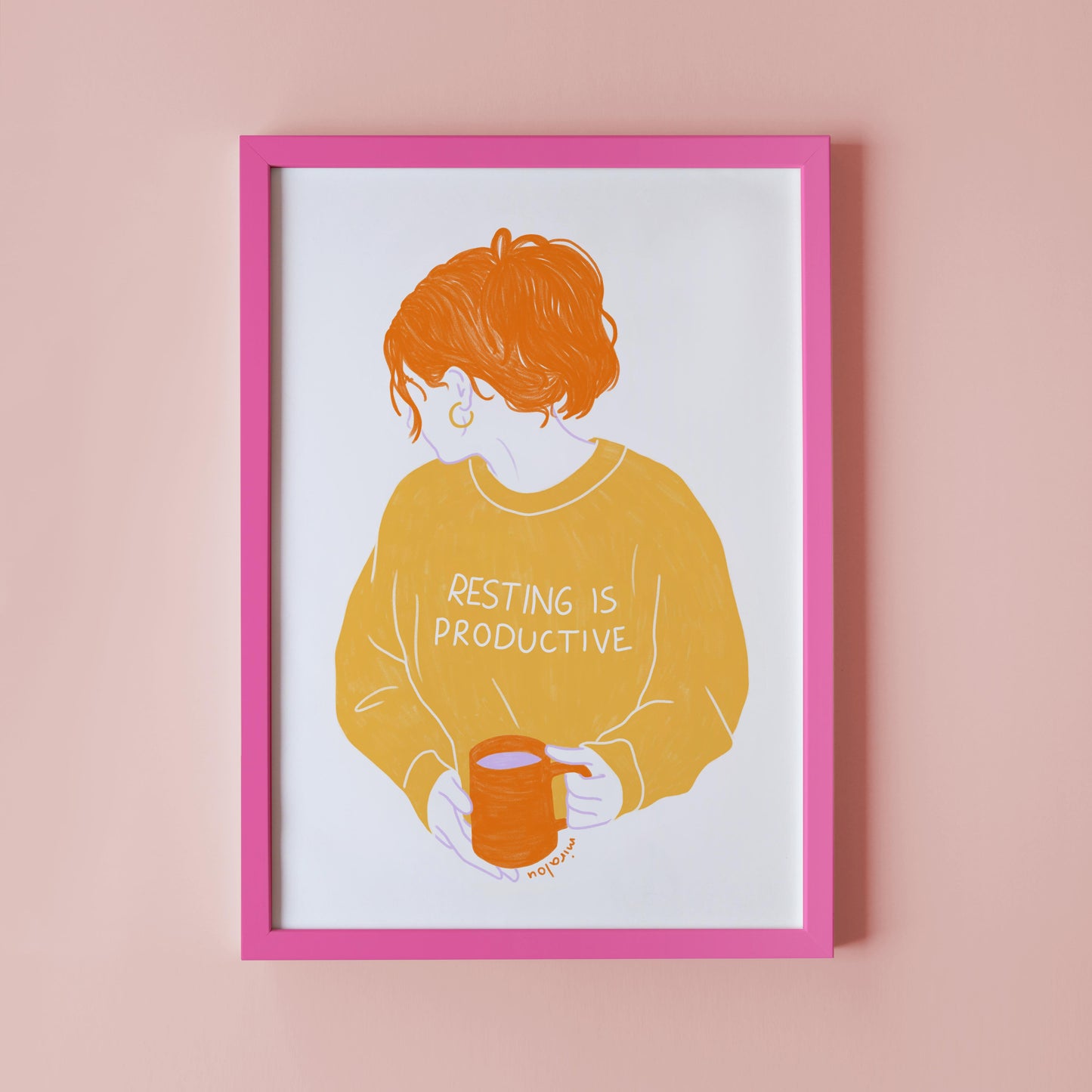 RESTING IS PRODUCTIVE – ART PRINT