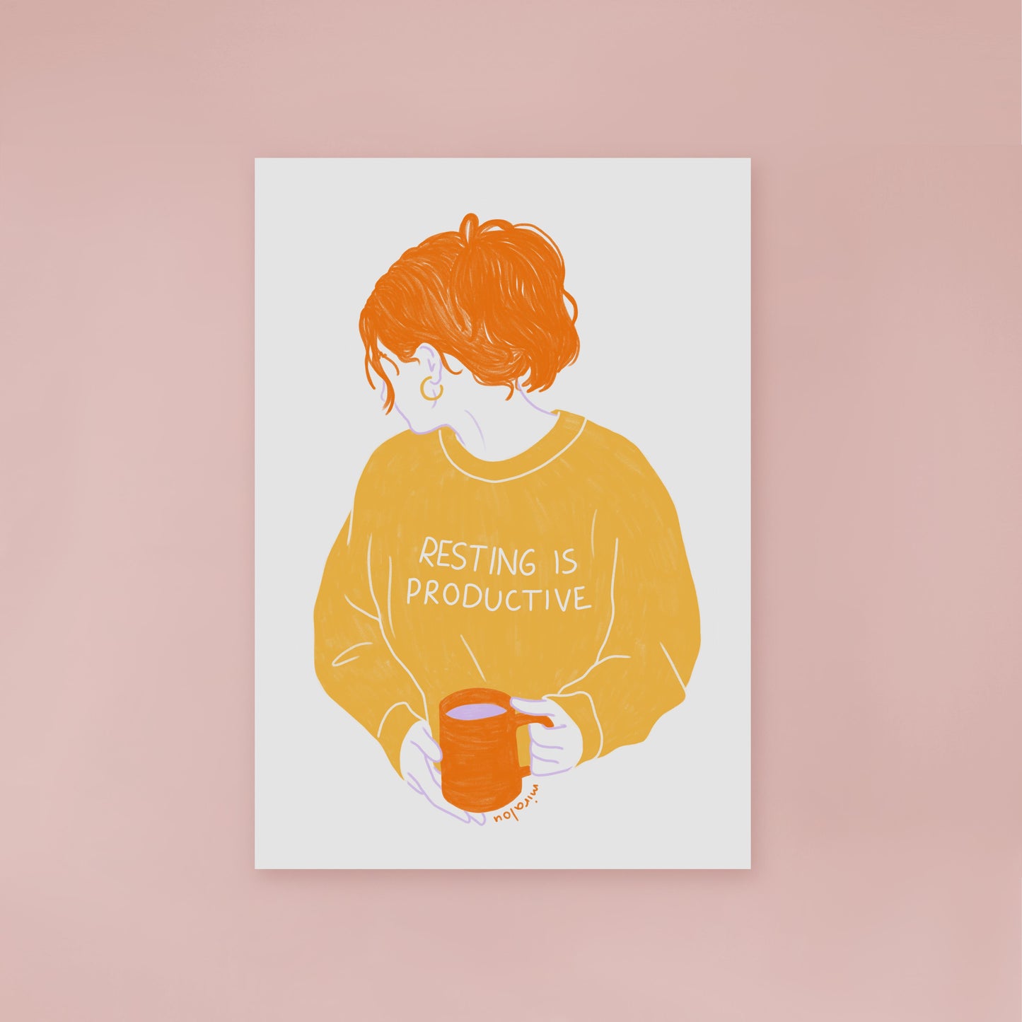 RESTING IS PRODUCTIVE – ART PRINT