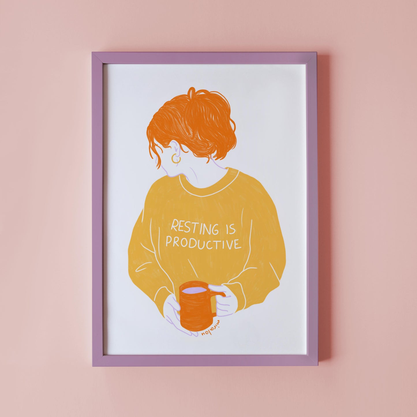 RESTING IS PRODUCTIVE – ART PRINT