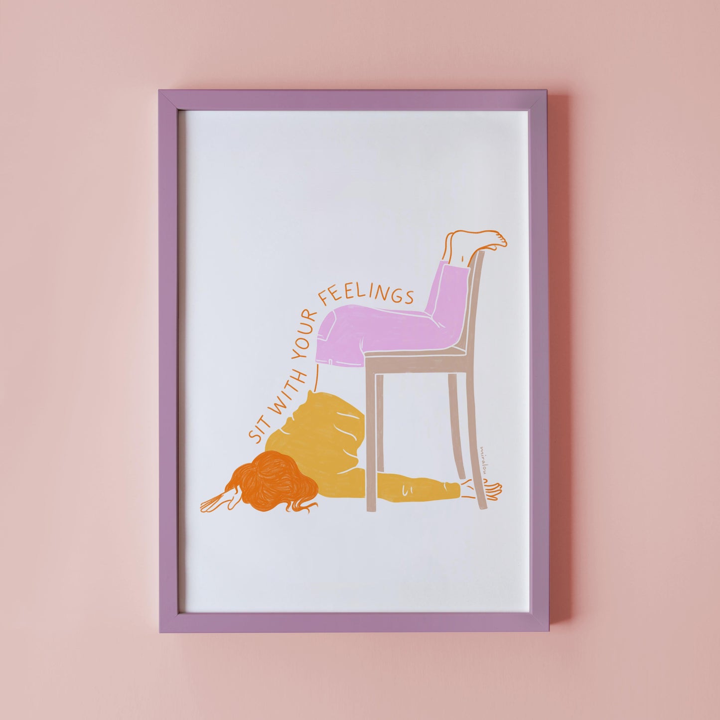 SIT WITH YOUR FEELINGS – KUNSTDRUCK
