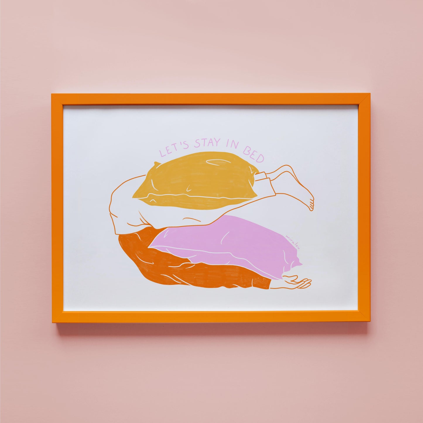 STAY IN BED - ART PRINT