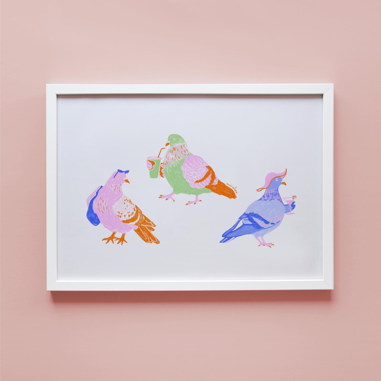 SUMMER PIGEONS - FINE ART PRINT