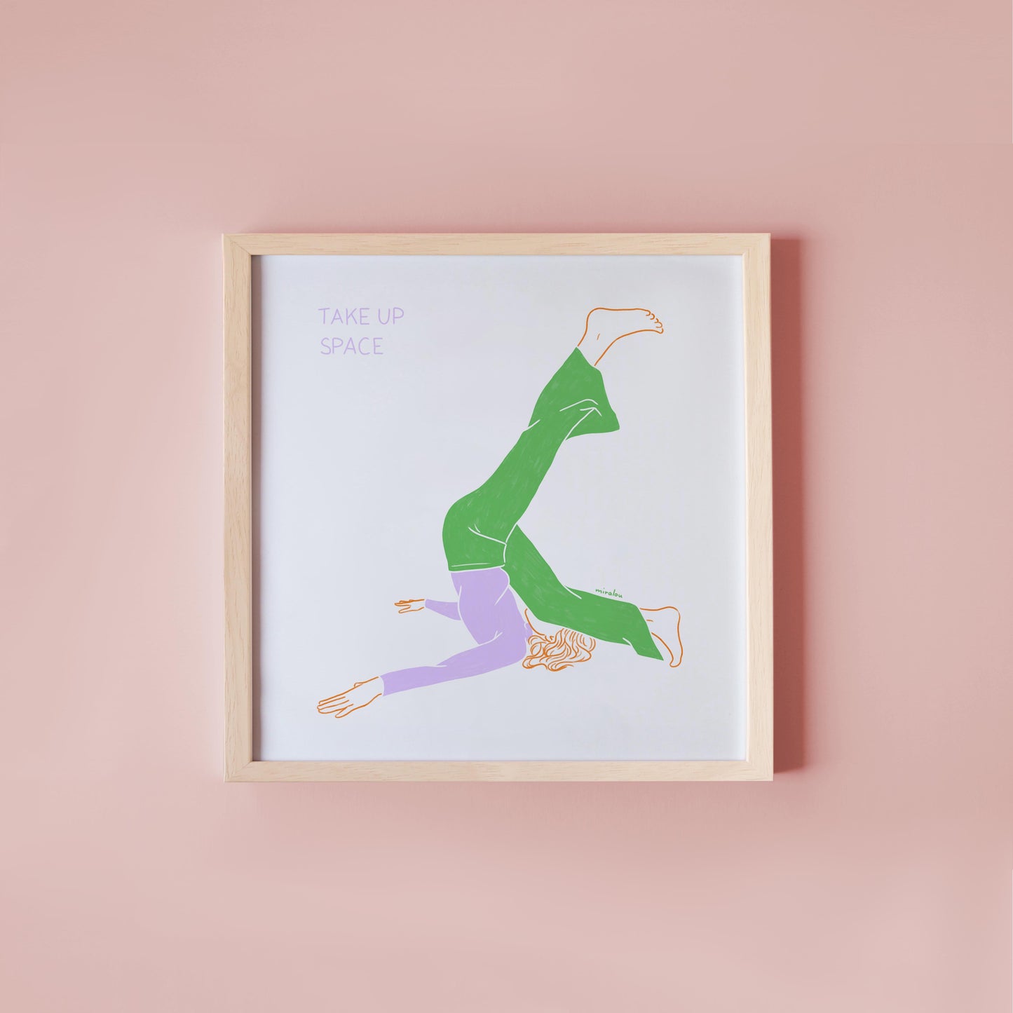 TAKE UP SPACE - KUNSTDRUCK