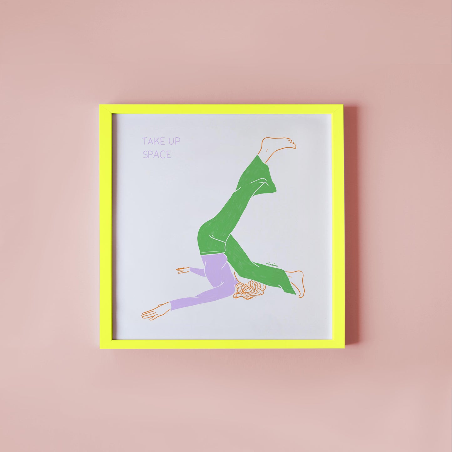 TAKE UP SPACE - KUNSTDRUCK